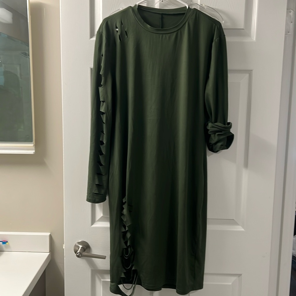 Dress with cutouts